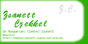 zsanett czekkel business card